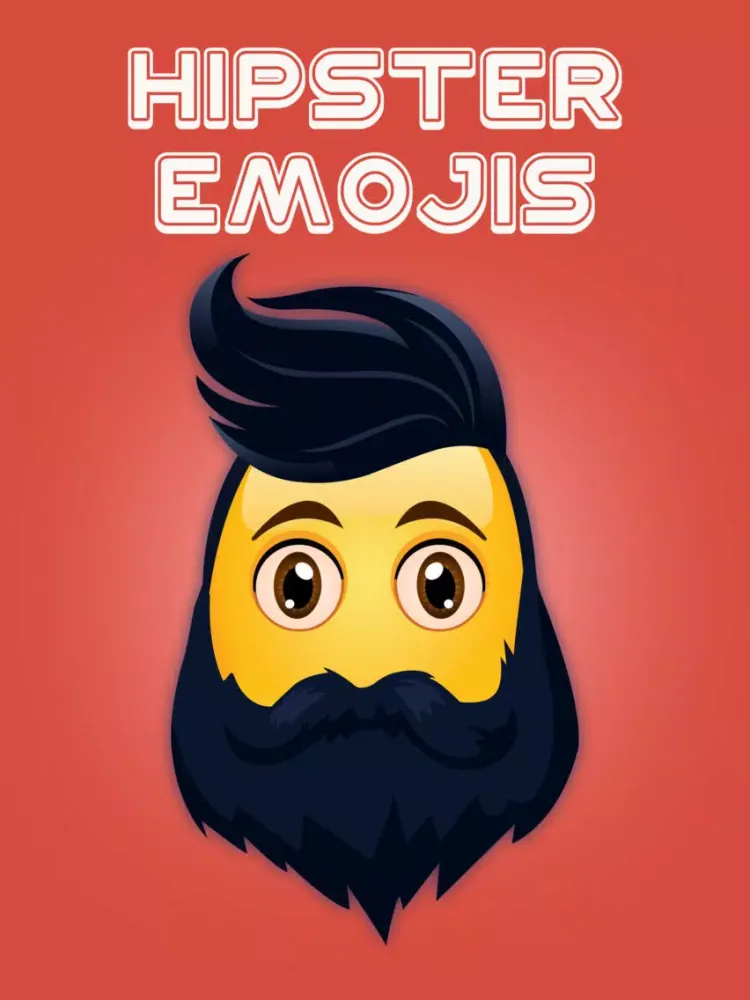 Tangkapan skrin Hipster Emojis – Sexy Mustache & Beard Emojis iPad 