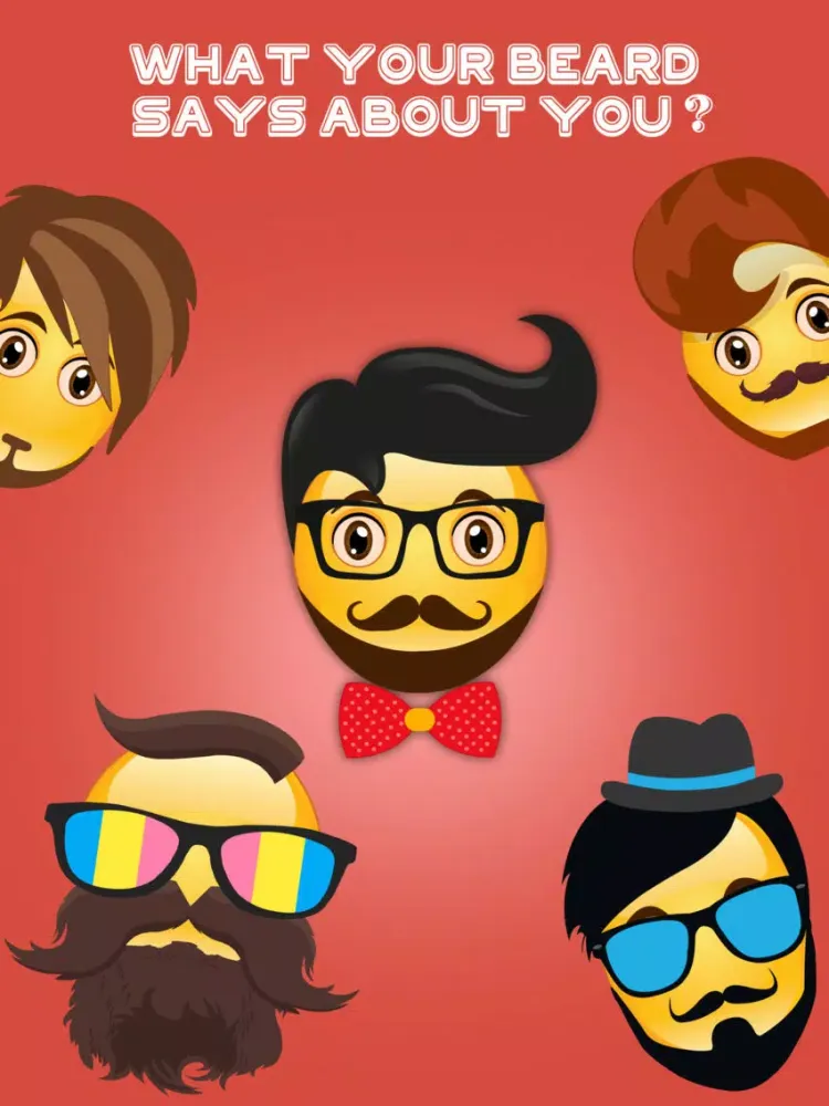 Tangkapan skrin Hipster Emojis – Sexy Mustache & Beard Emojis iPad 