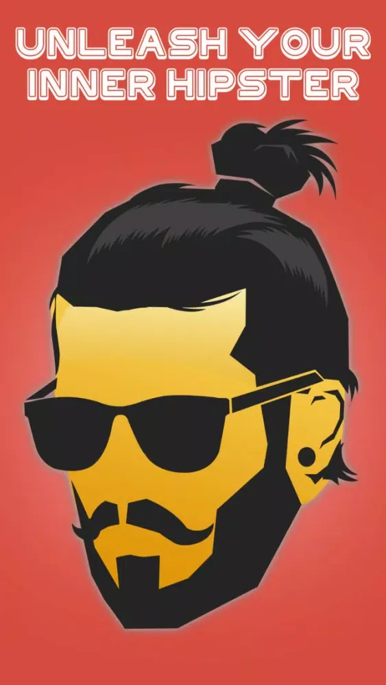 Tangkapan skrin Hipster Emojis – Sexy Mustache & Beard Emojis