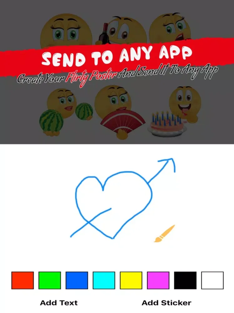Скриншоты Flirty Emoji Stickers - Dirty Icons and Sexy Text iPad 