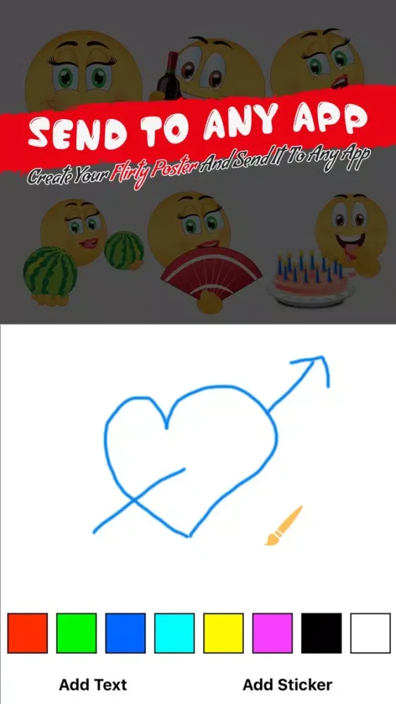 Скриншоты Flirty Emoji Stickers - Dirty Icons and Sexy Text