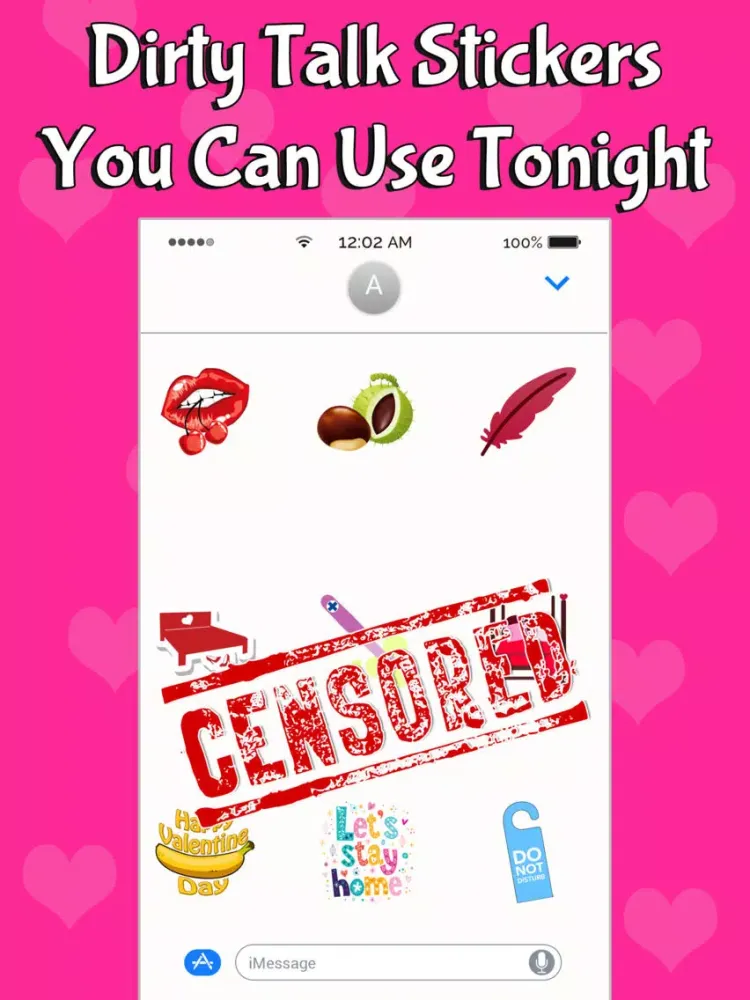 Dirty Valentine's Day Stickers iPad 應用截圖
