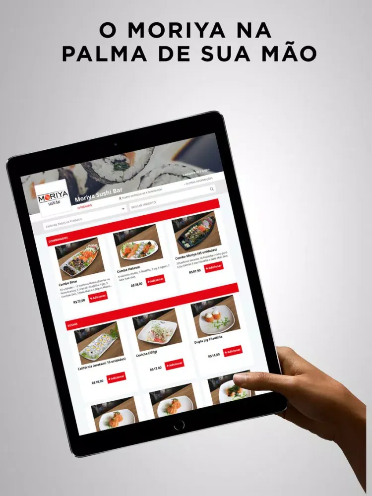 ภาพหน้าจอของ Moriya Sushi Bar iPad 