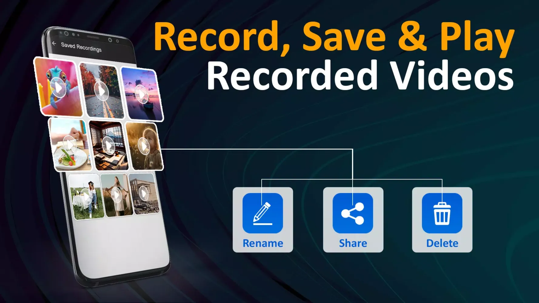 Capturas de pantalla de Background Video Recorder
