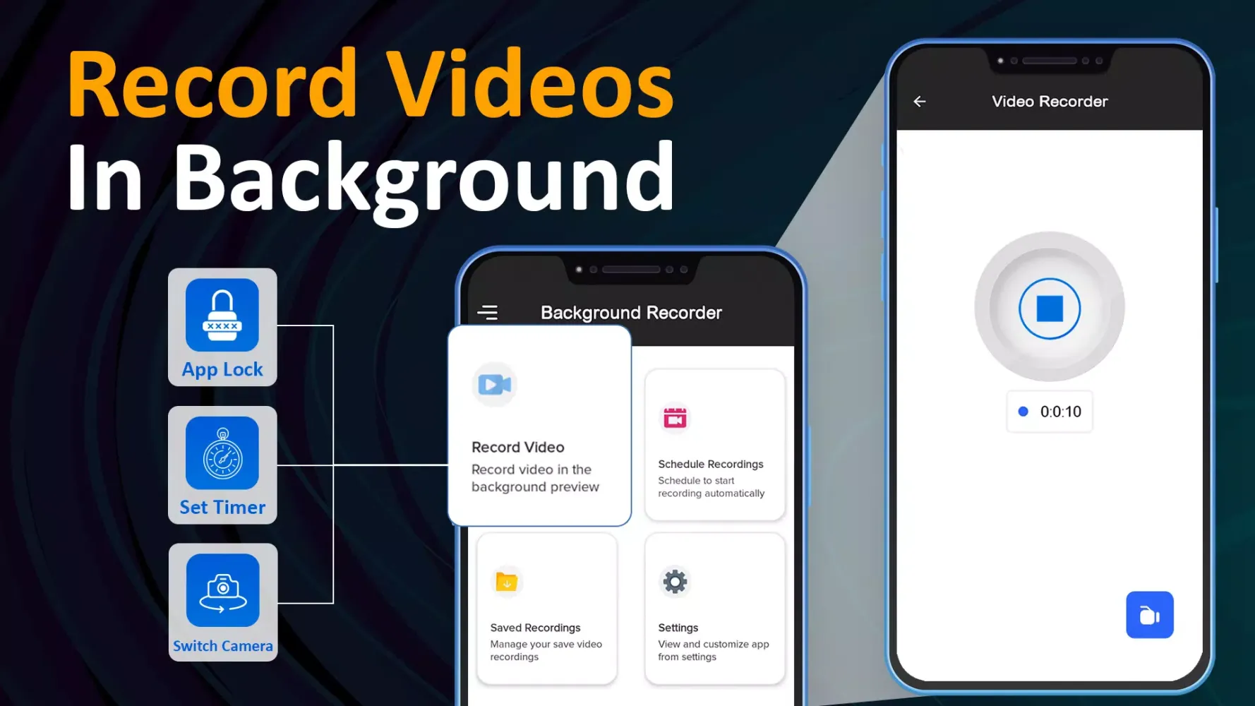 Capturas de pantalla de Background Video Recorder