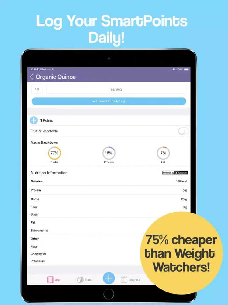 Tangkapan skrin iFlex Smart Points Tracker iPad 