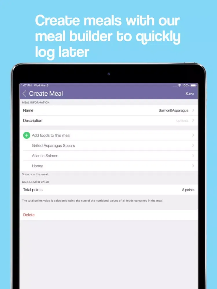 Tangkapan skrin iFlex Smart Points Tracker iPad 