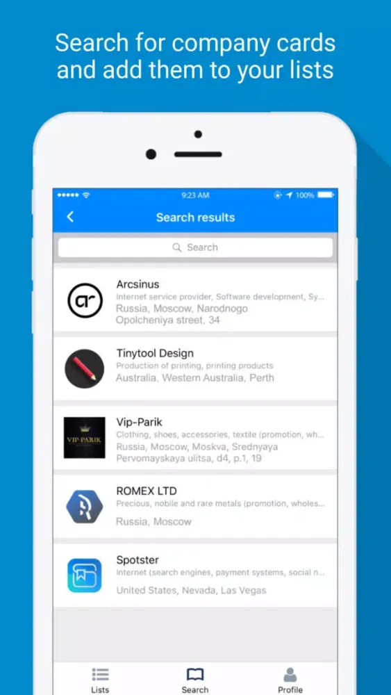 Скриншоты Spotster – your smart.phone.book