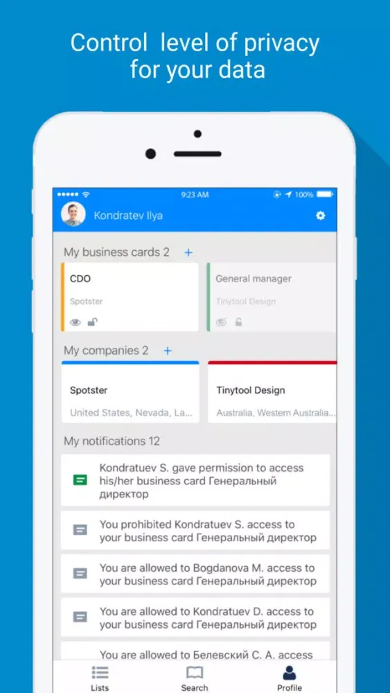 Скриншоты Spotster – your smart.phone.book
