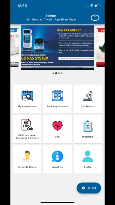 Apex Hospital Patient App স্ক্রিনশট
