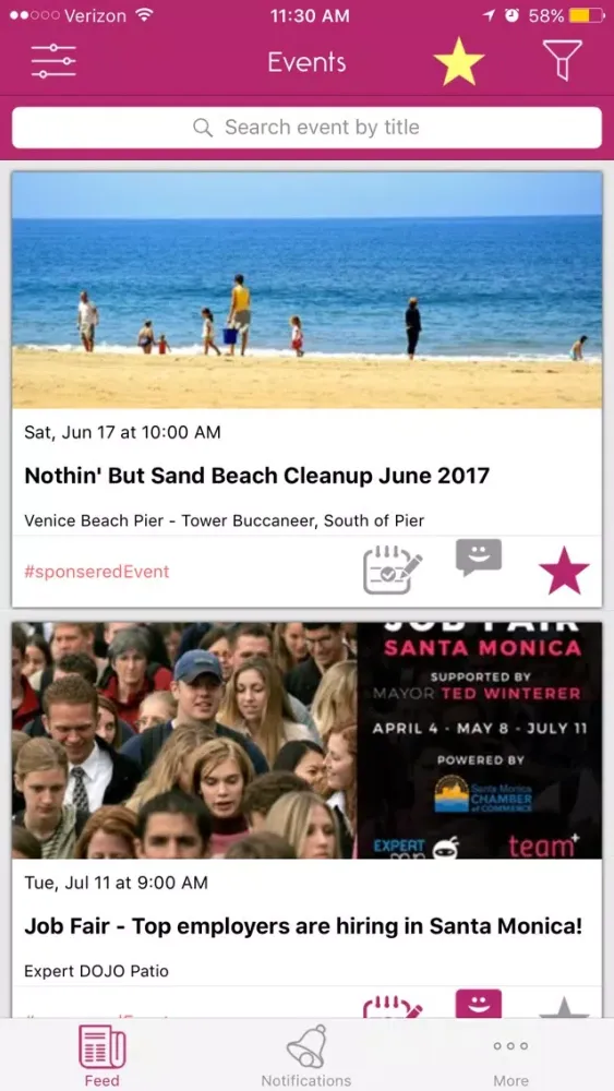 Ảnh chụp màn hình của EventChat