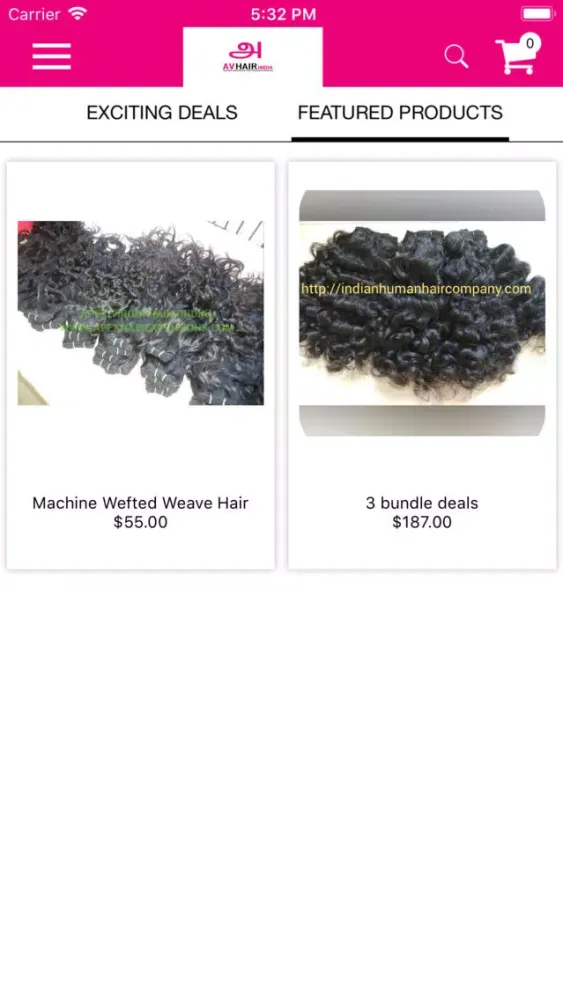 Captures d'écran de Apex Virgin Hair