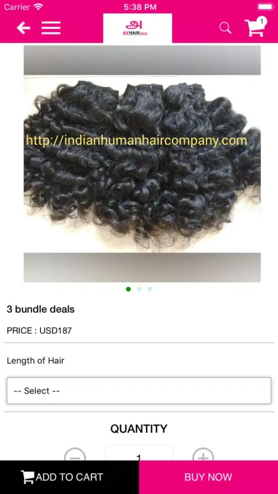 Captures d'écran de Apex Virgin Hair