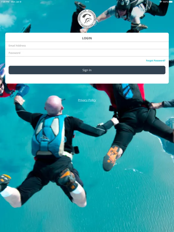 Ảnh chụp màn hình của APF Membership iPad 