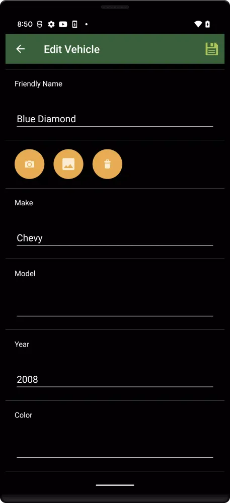 Track My Mileage Screenshots