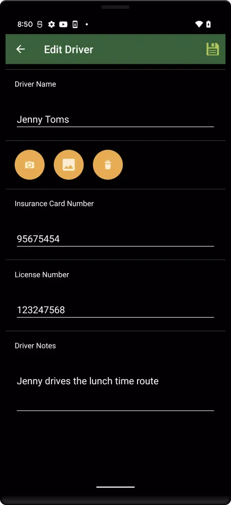 Track My Mileage Screenshots