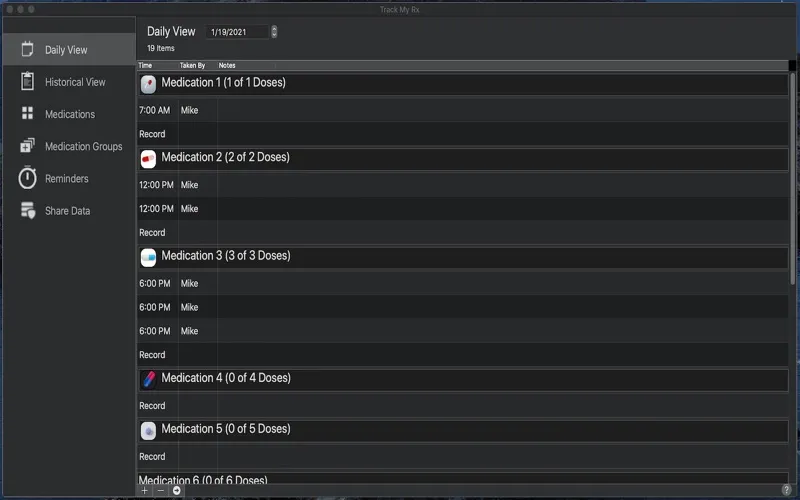 Track My Rx Screenshots