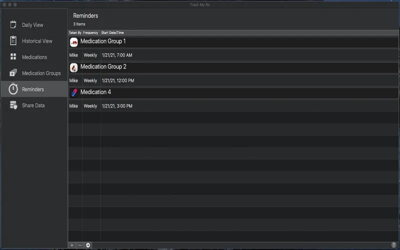 Track My Rx Screenshots