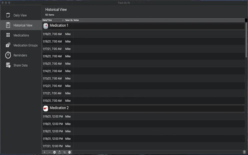 Track My Rx Screenshots