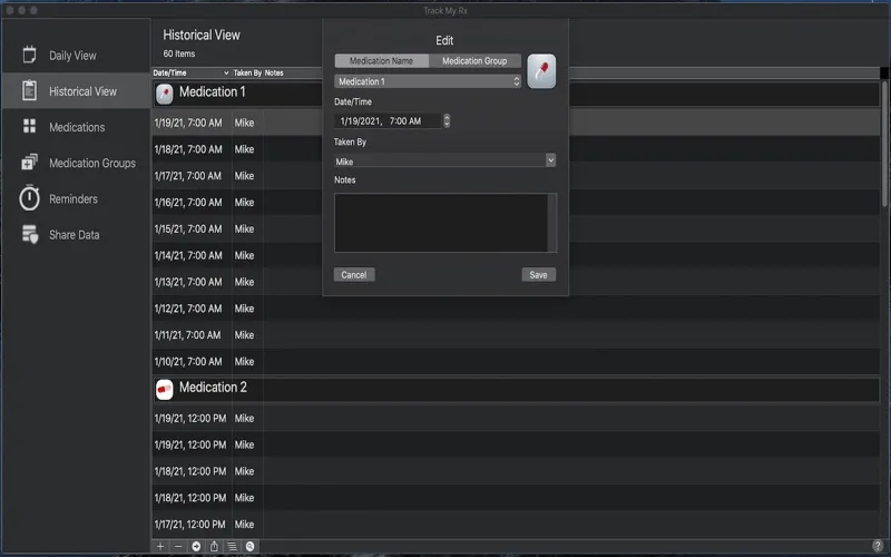 Track My Rx Screenshots
