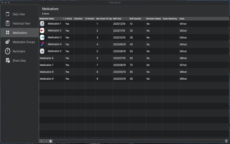 Track My Rx Screenshots