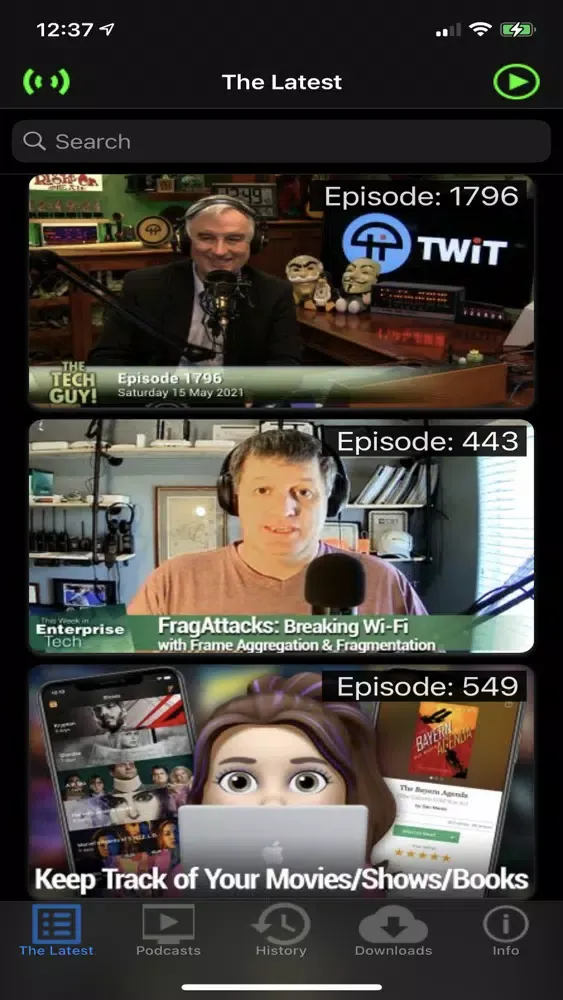 TWiT tv Player Ekran Görüntüleri
