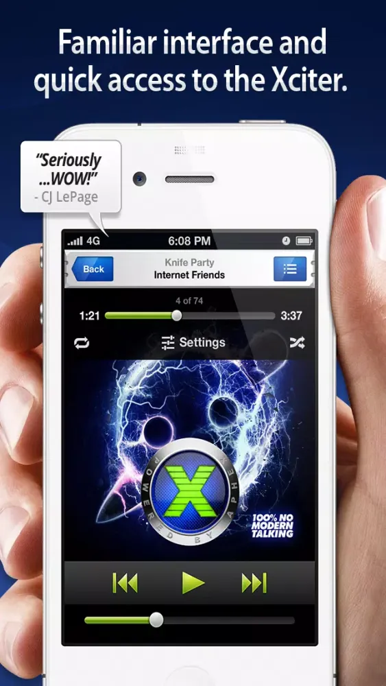 Audio Xciter - DSP Enhanced Music Player स्क्रीनशॉट