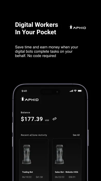 Aphid: Clone. Automate. Earn. スクリーンショット
