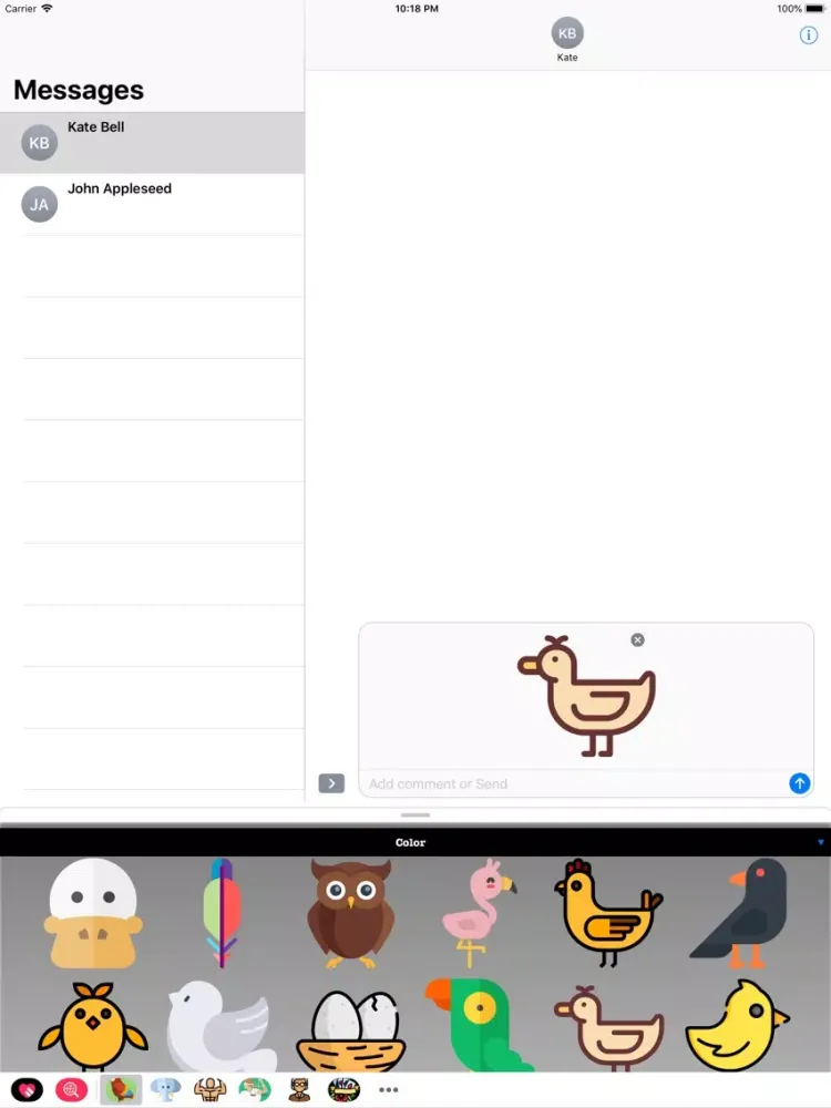Скриншоты Bird Stickers HD iPad 