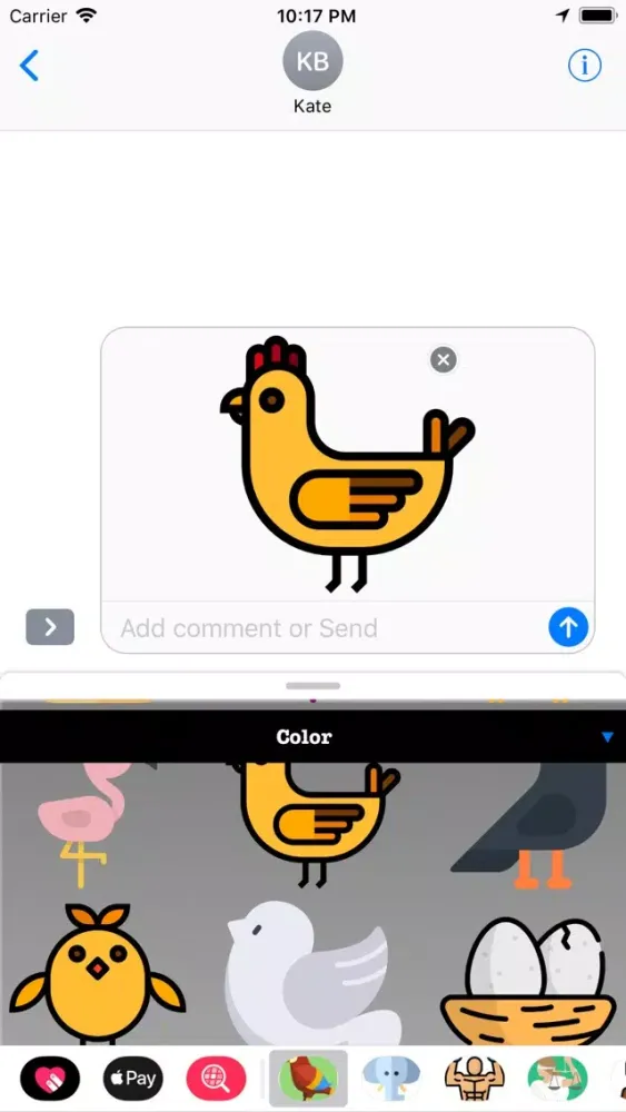 Скриншоты Bird Stickers HD