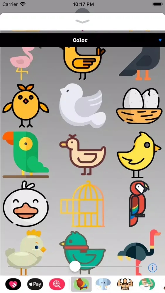 Скриншоты Bird Stickers HD
