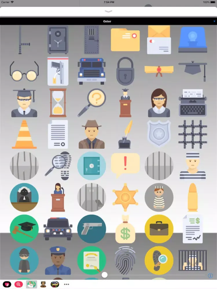 ภาพหน้าจอของ Court Trial Stickers iPad 