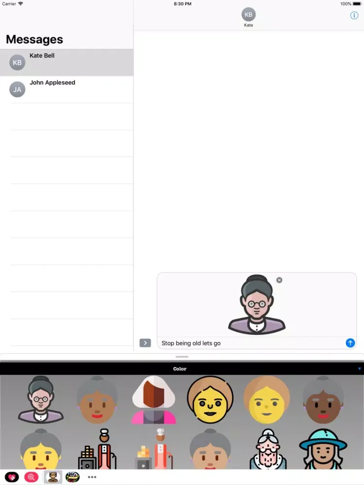 Capturas de pantalla de Old People HD Stickers iPad 