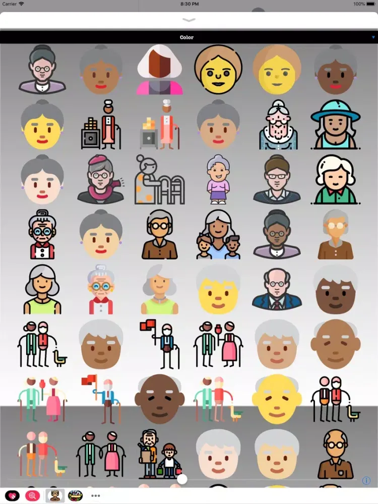 Capturas de pantalla de Old People HD Stickers iPad 