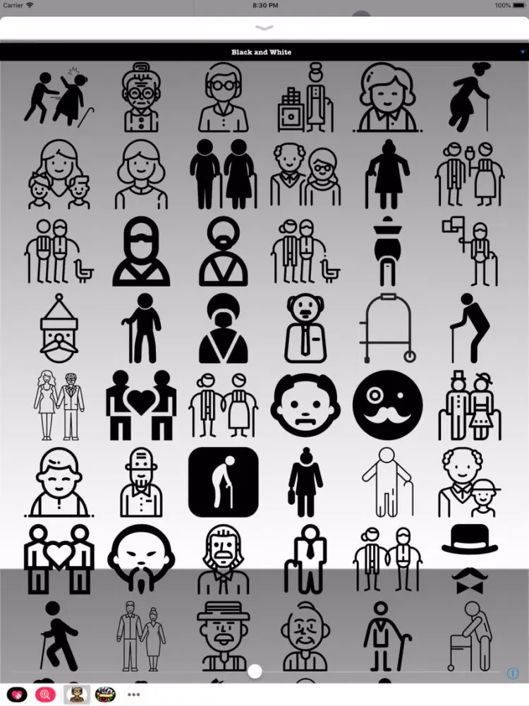 Capturas de pantalla de Old People HD Stickers iPad 