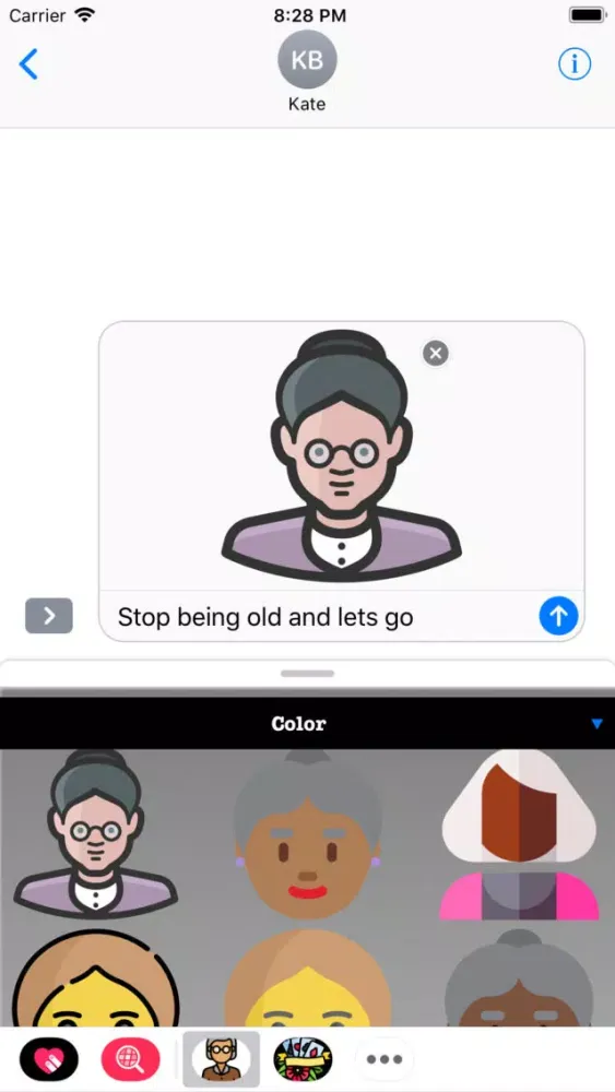Capturas de pantalla de Old People HD Stickers
