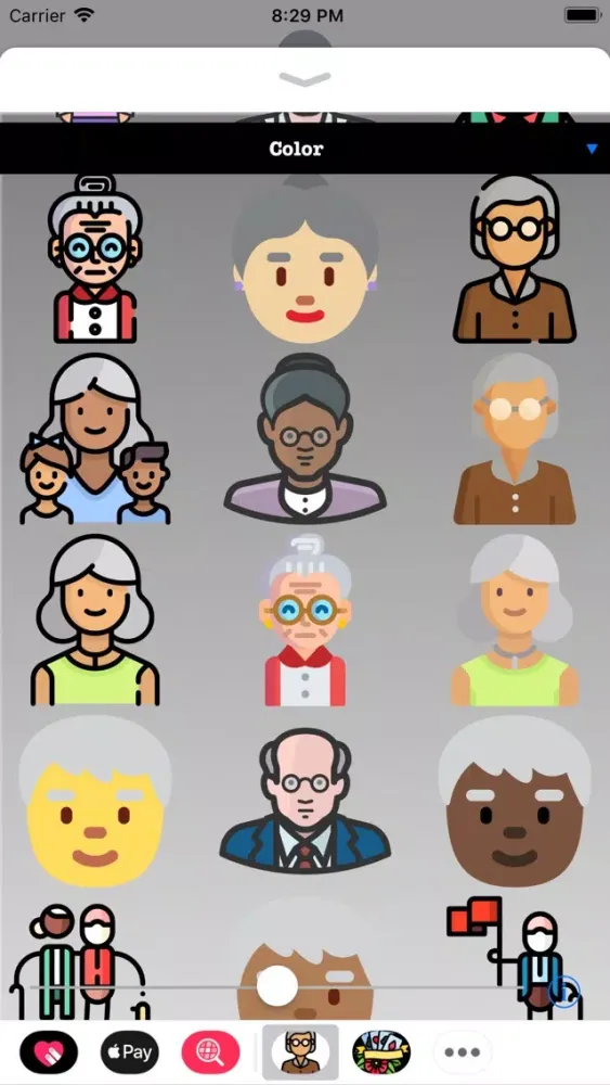 Capturas de pantalla de Old People HD Stickers