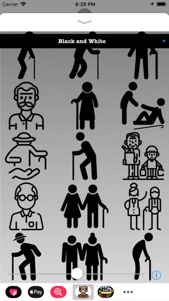 Capturas de pantalla de Old People HD Stickers