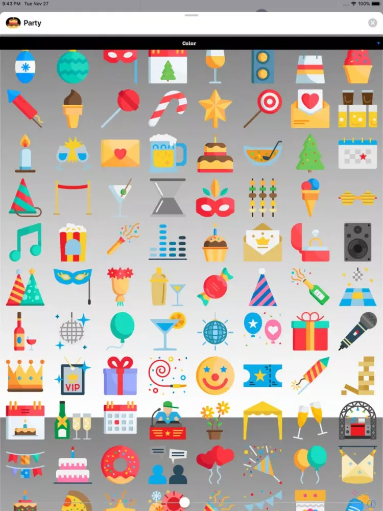 Captures d'écran de Party Stickers - Celebration iPad 