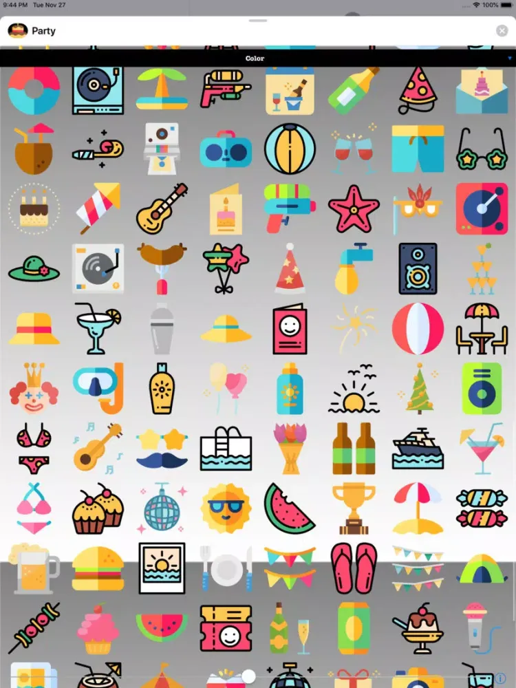 Captures d'écran de Party Stickers - Celebration iPad 