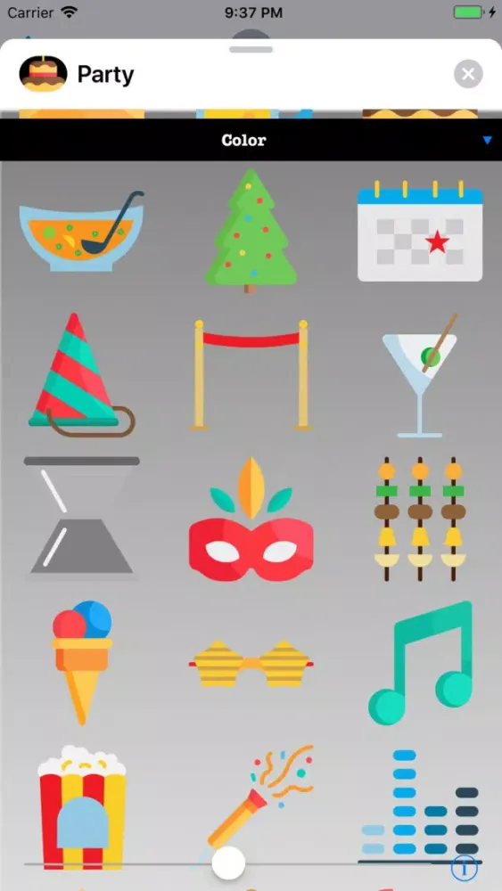 Captures d'écran de Party Stickers - Celebration