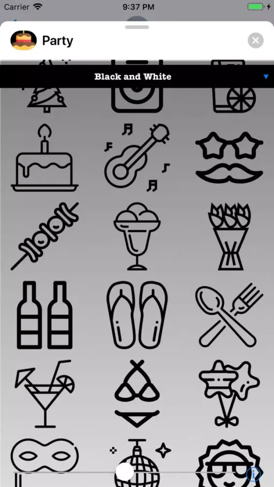 Captures d'écran de Party Stickers - Celebration