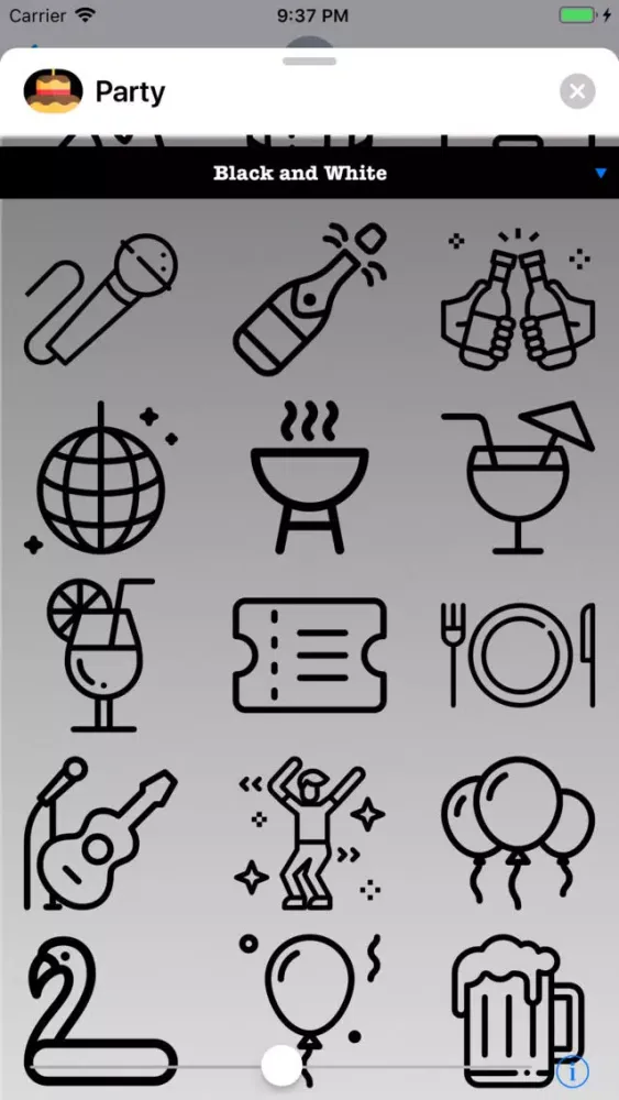 Captures d'écran de Party Stickers - Celebration