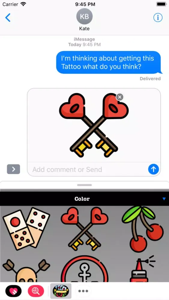 Tangkapan skrin Tattoo Stickers HD