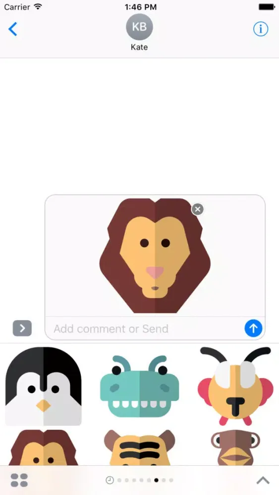Animal Stickers and Emoji - Cute Pets应用截图