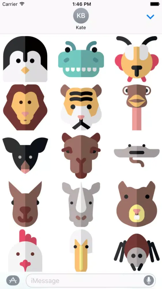 Animal Stickers and Emoji - Cute Pets应用截图