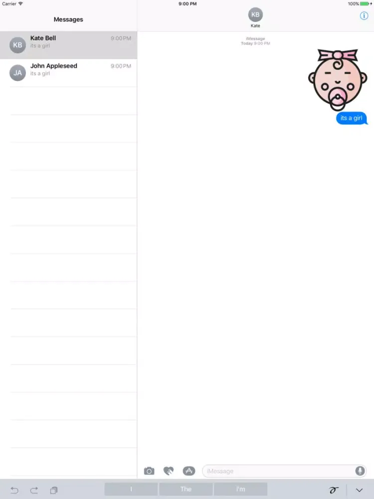 Baby Stickers - Small Child Like Emoji 4 Parents iPad  स्क्रीनशॉट