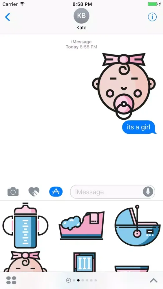 Baby Stickers - Small Child Like Emoji 4 Parents स्क्रीनशॉट