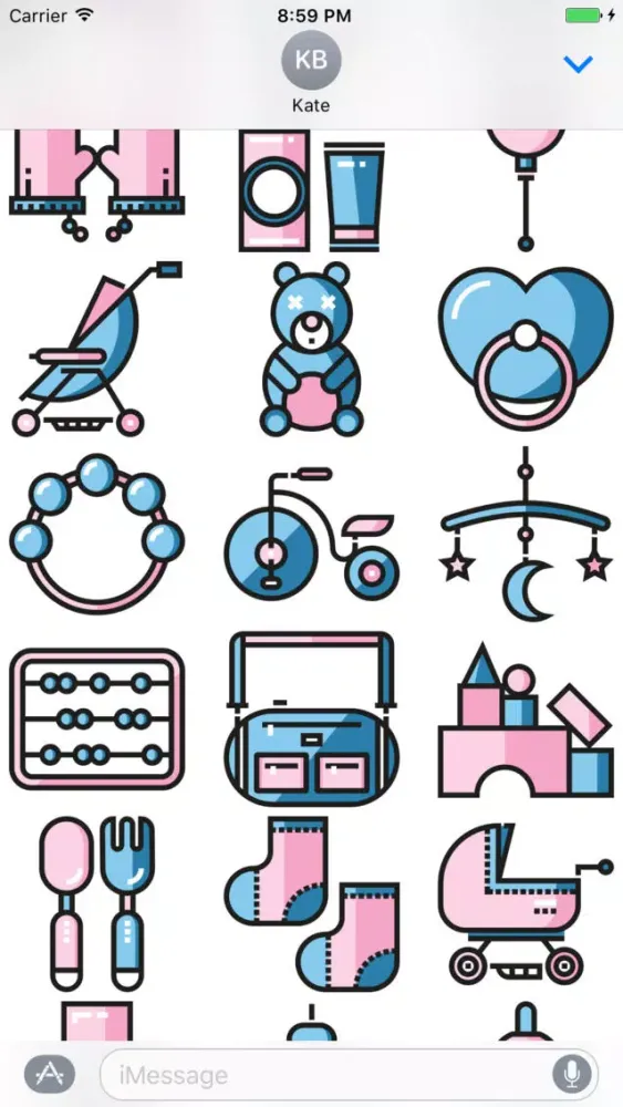 Baby Stickers - Small Child Like Emoji 4 Parents स्क्रीनशॉट