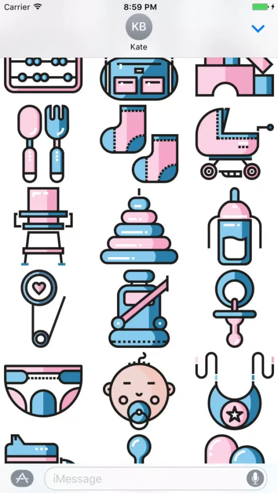 Baby Stickers - Small Child Like Emoji 4 Parents स्क्रीनशॉट